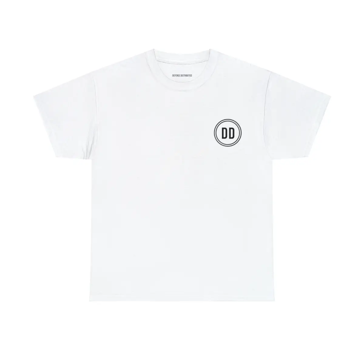 White Defense Distributed Logo Tee