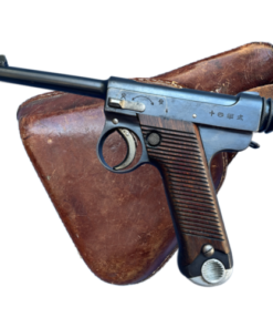 WW2 Imperial Japanese Army Type 14 Nambu 8mm Pistol With Holster Rig (Original)